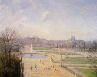 Pissarro, Camille - The Bassin des Tuileries - Afternoon, Sun
